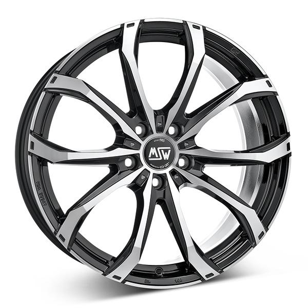 MSW 48 BLK/POL | 9,5X21 5-130 E46 C71,5 R14 9.5x21 5/130 ET46 CB71.5