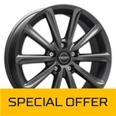 MEGA WHEELS VIRGO DARK MAT ANTHRACITE GREY 5.5x14 4/100 ET35 CB73.2